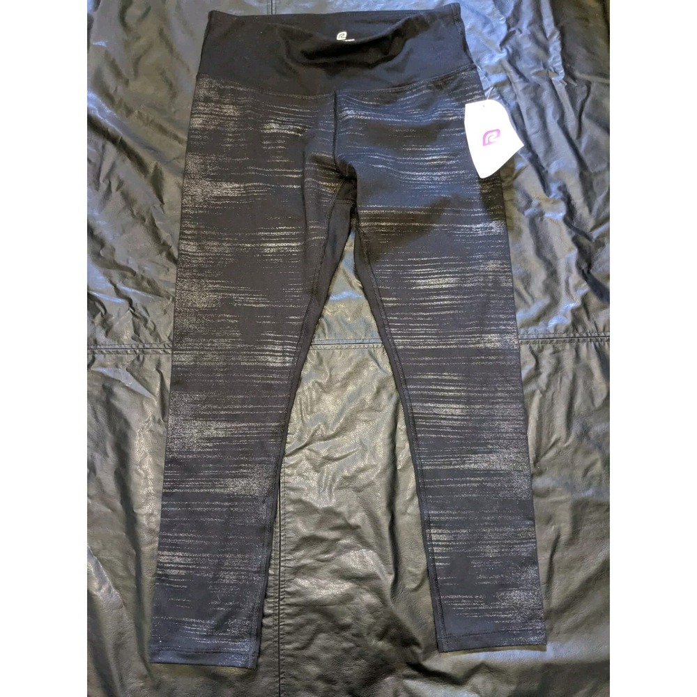 Roadrunner Sports Women's Tights Gear Leg Up Metallic Crop II Size Small‎ Black